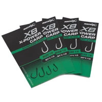 Matrix X8 X-Power Carp Barbless Eyed Hooks